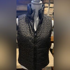 Lauren Ralph Lauren Reversible (Black Leopard print) Women’s Puffer Vest Sz Sm